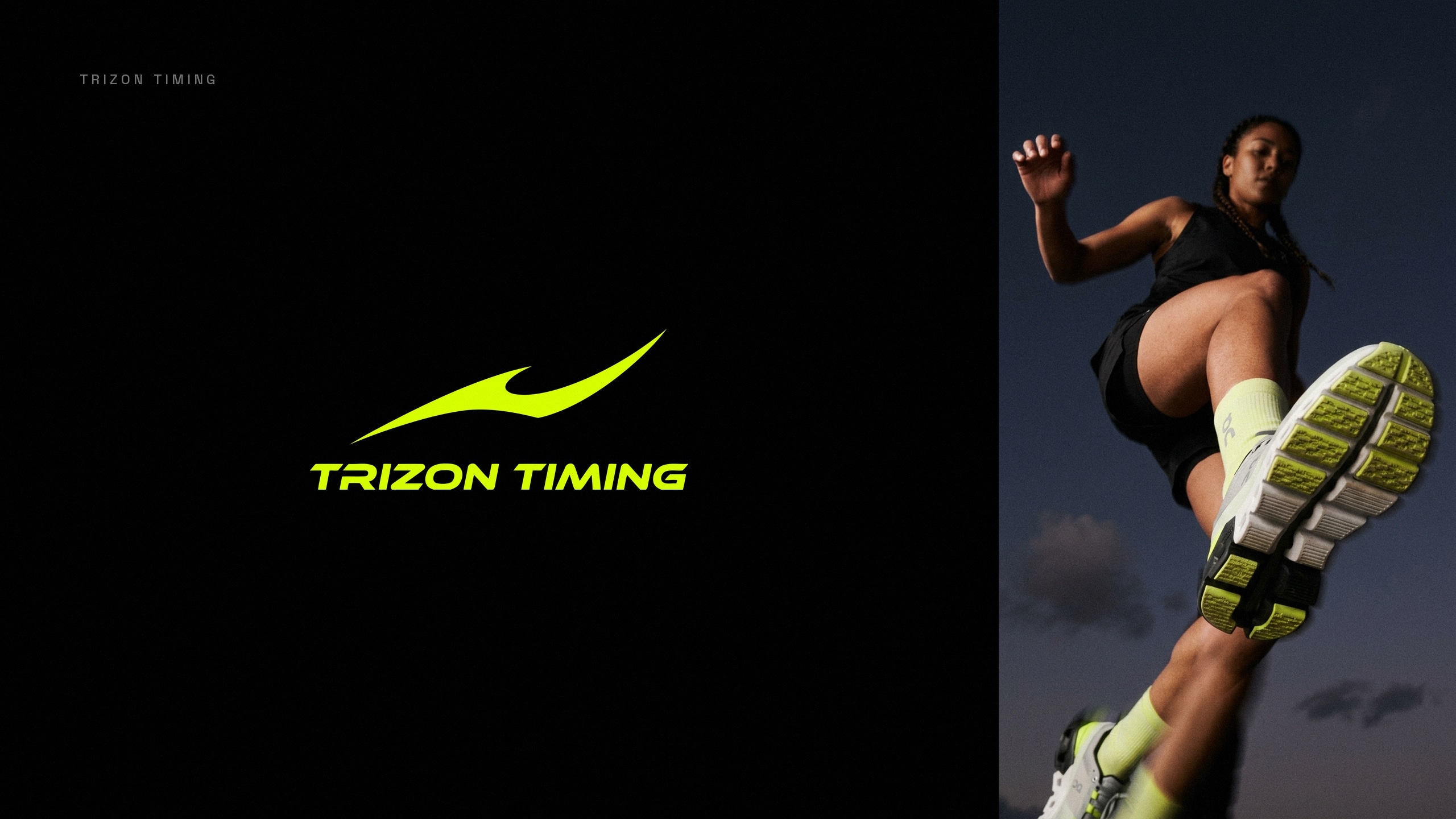 Trizon Timing lockup with athlete photo