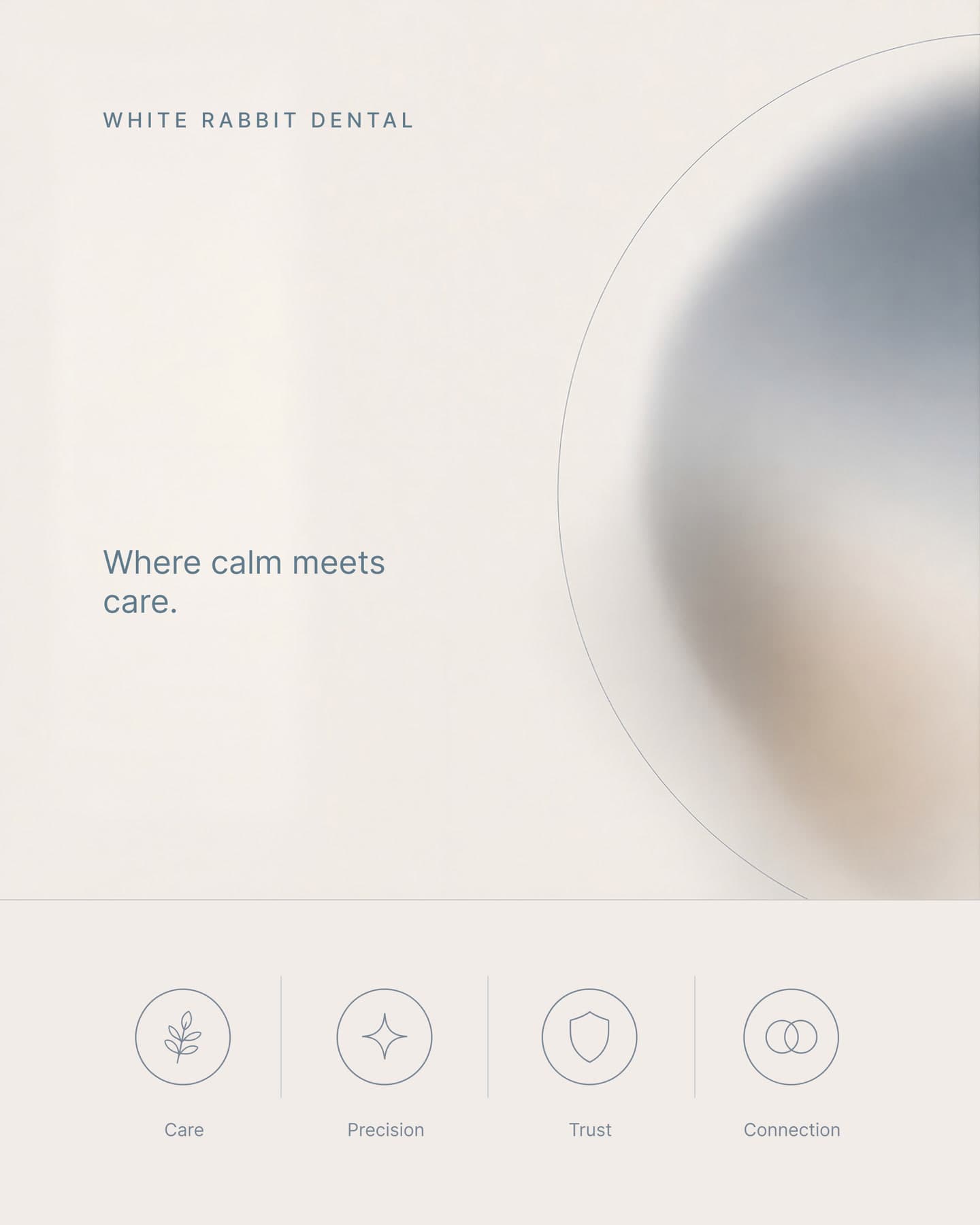 Where calm meets care, with the value icons