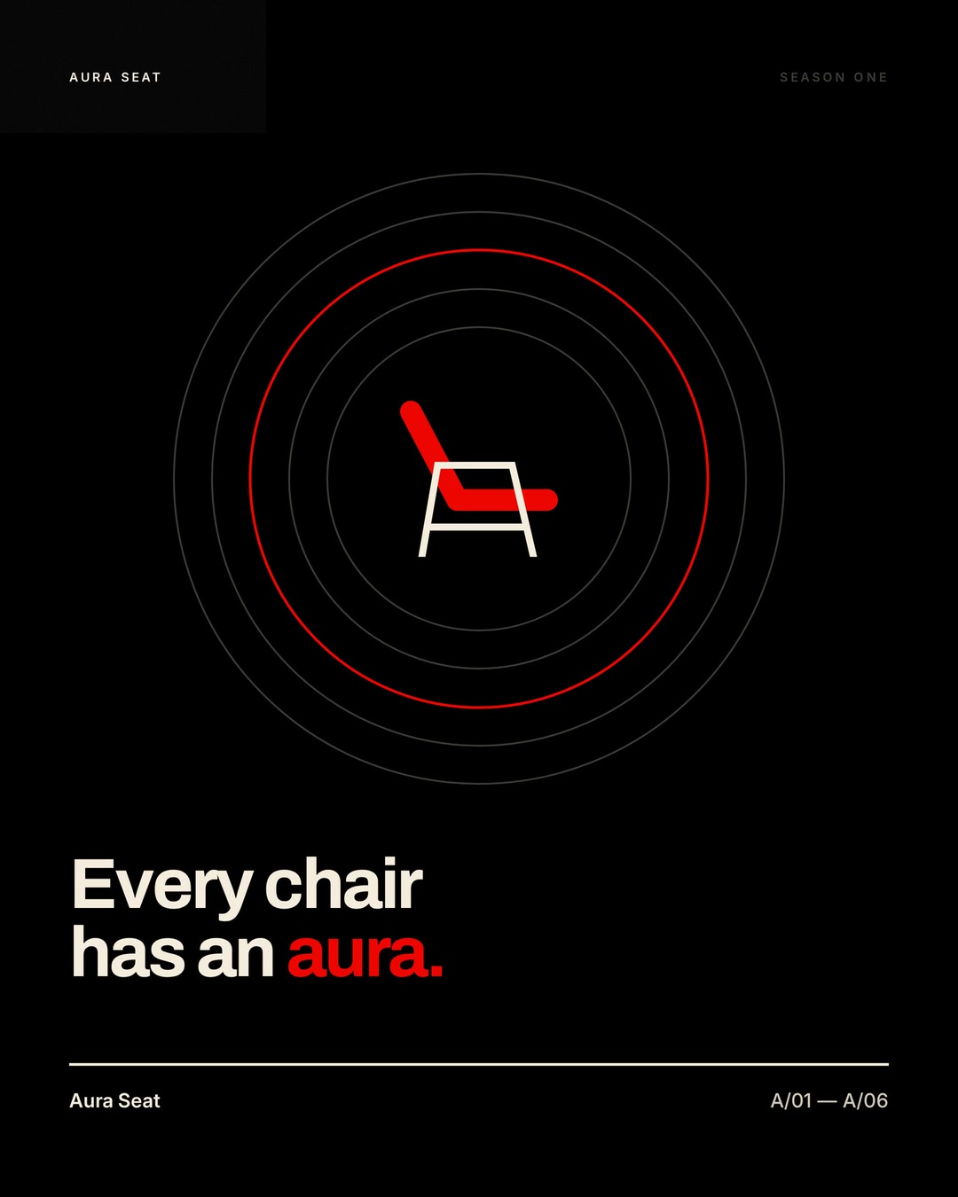 The aura device on black
