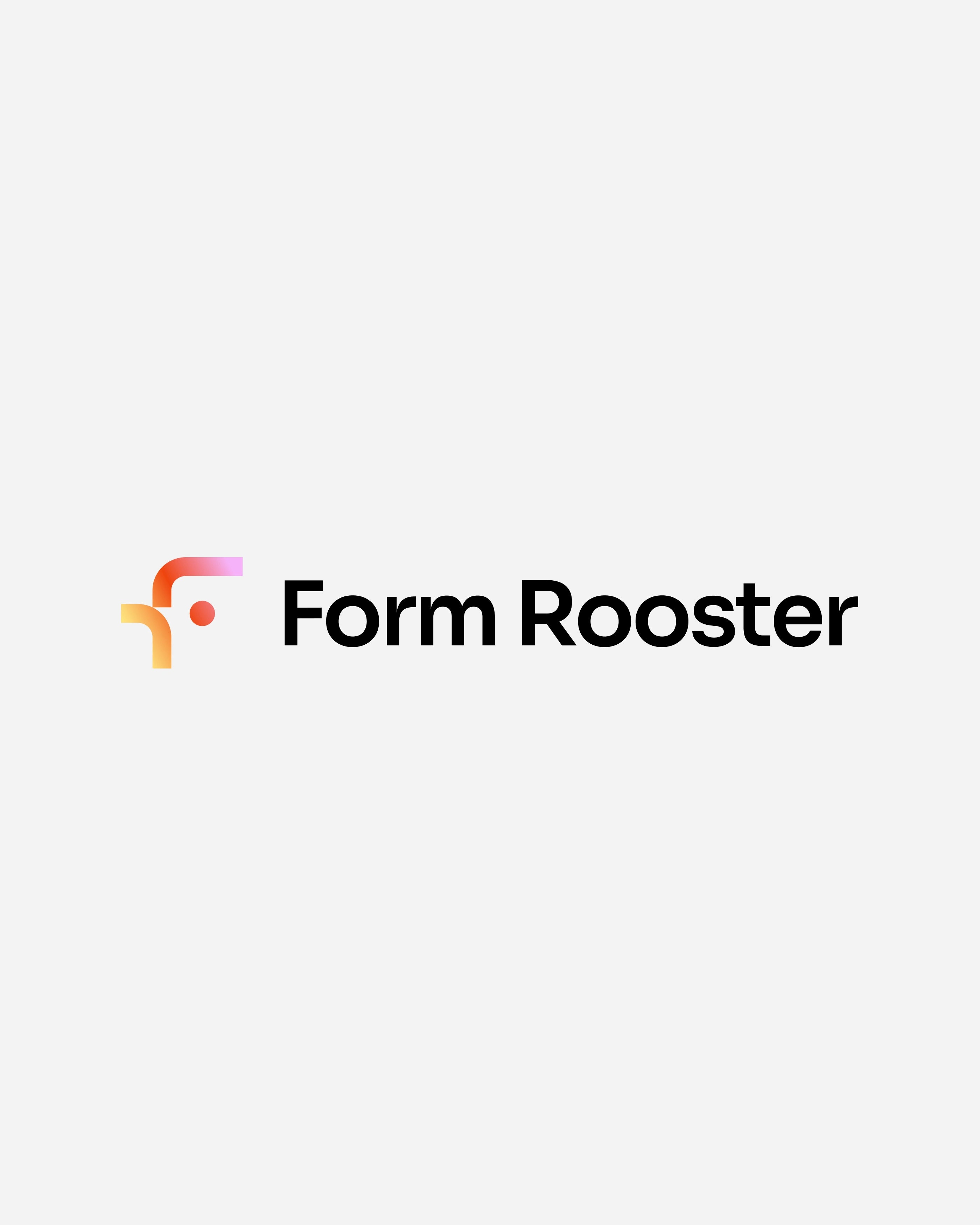 The Form Rooster symbol with the wordmark.