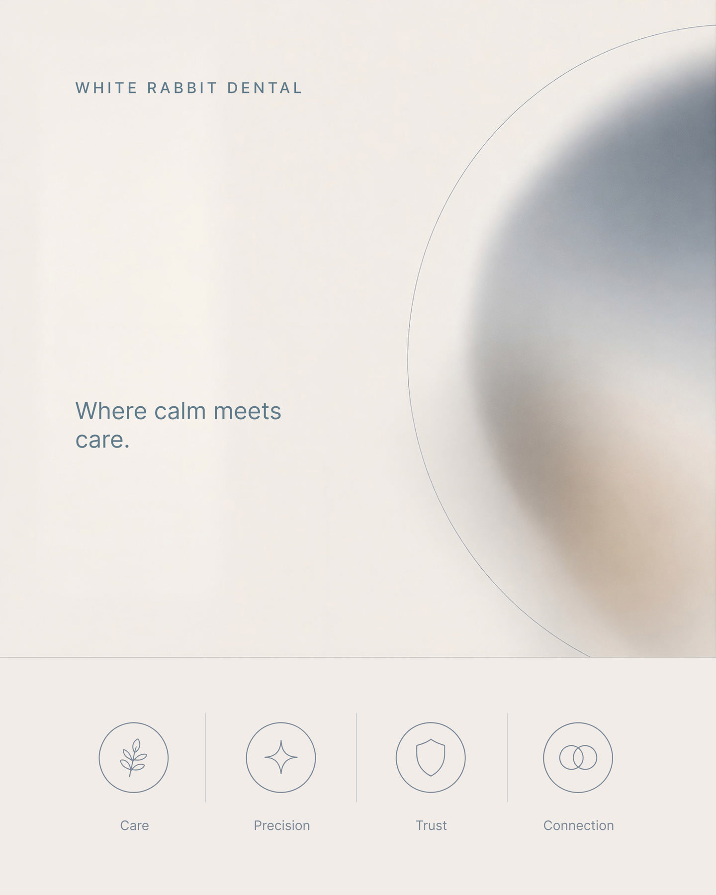 Where calm meets care, with the value icons